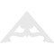 Ekena Millwork Pitch Cornelia Architectural Grade PVC Gable Pediment, 48"W x 28"H x 1"P (14/12) GPP048X028X100CRN - alternate 4